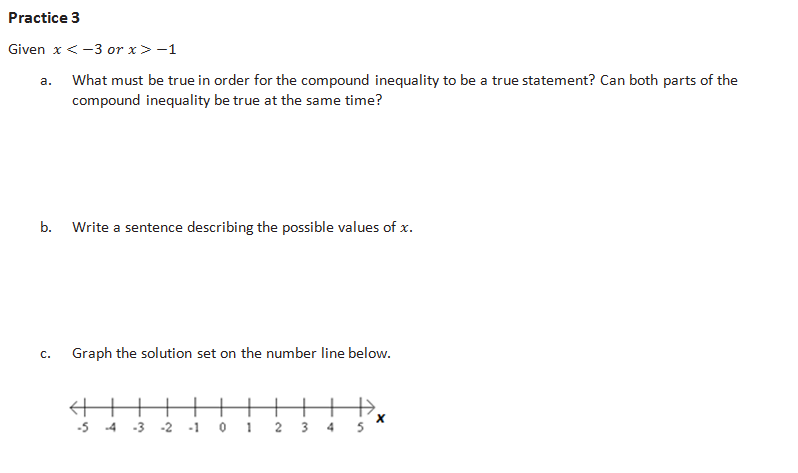 Lesson 1.3.6 Compound Inequalities Algebra 1 With Mr. Eoff